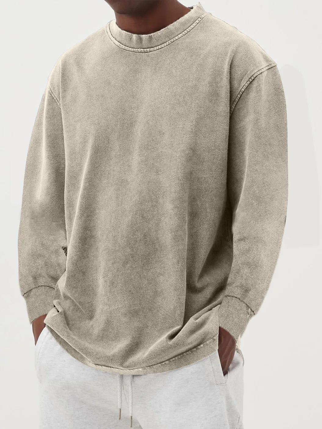 Fabian | Herren Oversized Langarm Strickpullover - Blue - Image 10