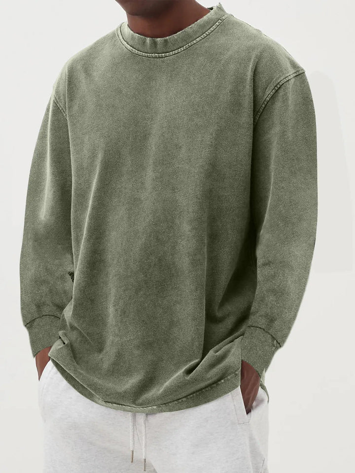 Fabian | Herren Oversized Langarm Strickpullover - Blue - Image 11