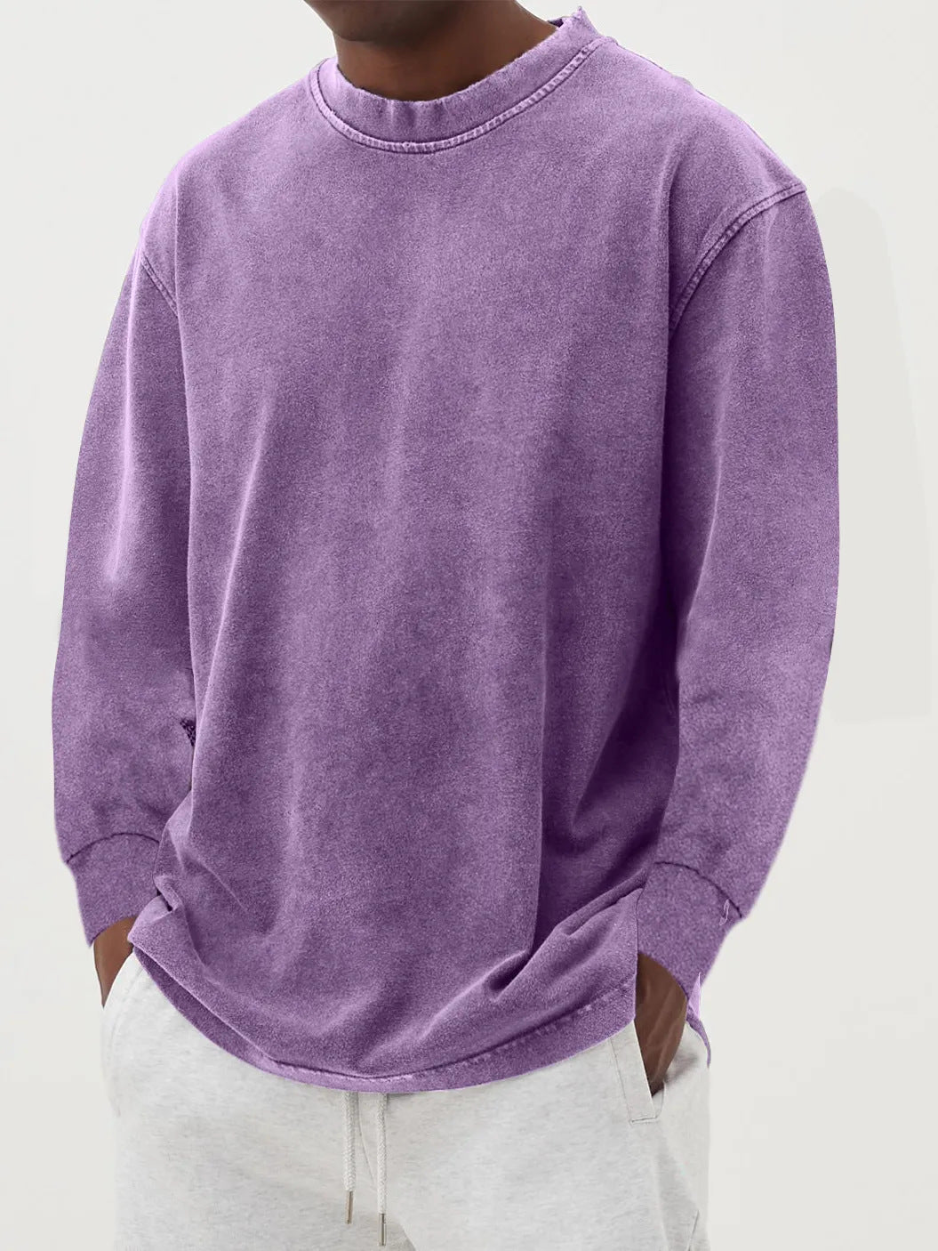 Fabian | Herren Oversized Langarm Strickpullover - Blue - Image 13