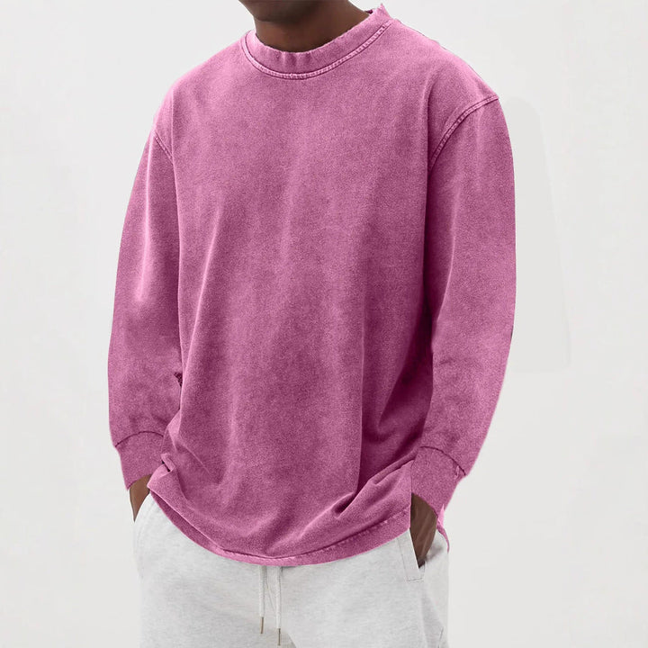 Fabian | Herren Oversized Langarm Strickpullover - Blue - Image 2