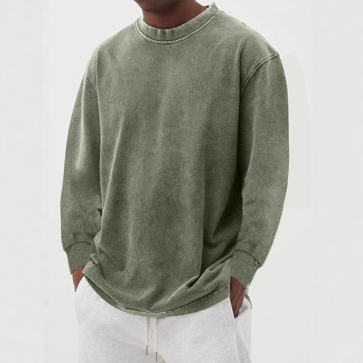 Fabian | Herren Oversized Langarm Strickpullover - Blue - Image 5
