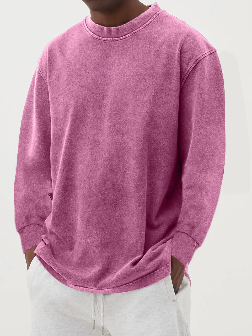 Fabian | Herren Oversized Langarm Strickpullover - Blue - Image 6
