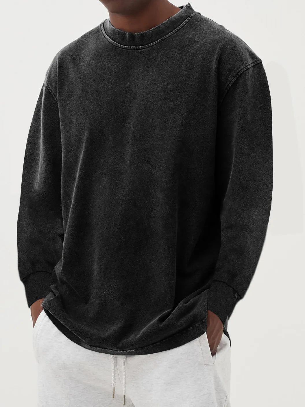 Fabian | Herren Oversized Langarm Strickpullover - Blue - Image 8