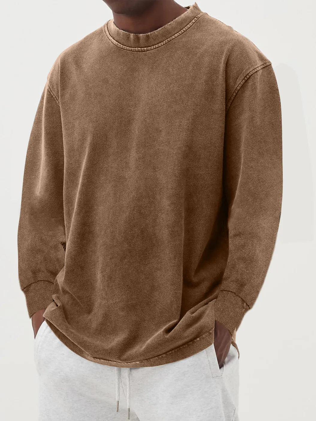 Fabian | Herren Oversized Langarm Strickpullover - Blue - Image 9