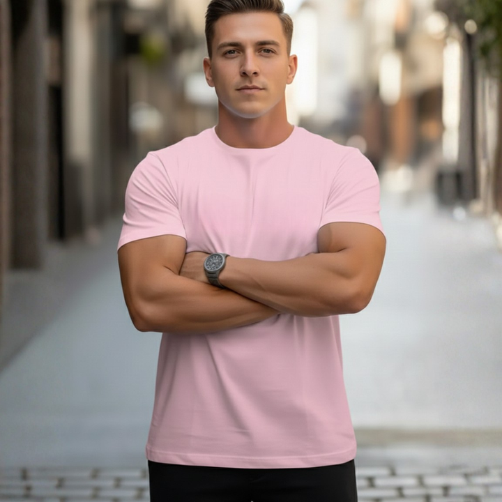 Fabian | Herren Rundhals T-Shirt Slim Fit Kurzarm - Red - Image 10
