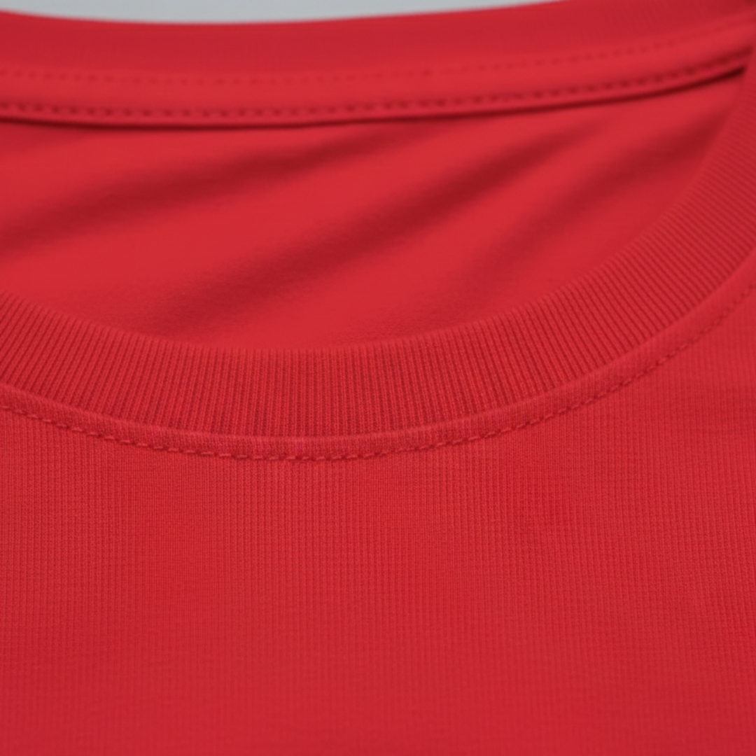 Fabian | Herren Rundhals T-Shirt Slim Fit Kurzarm - Red - Image 4