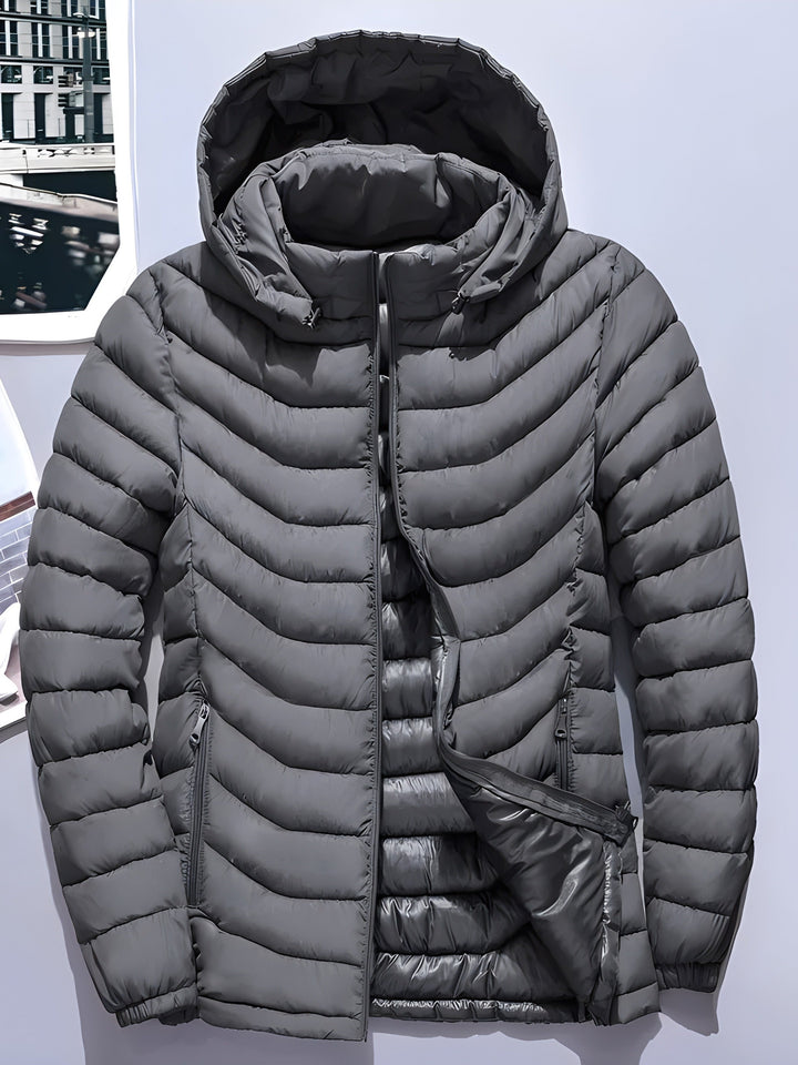 Fennick | Herren Steppjacke mit Kapuze - Black - Image 10