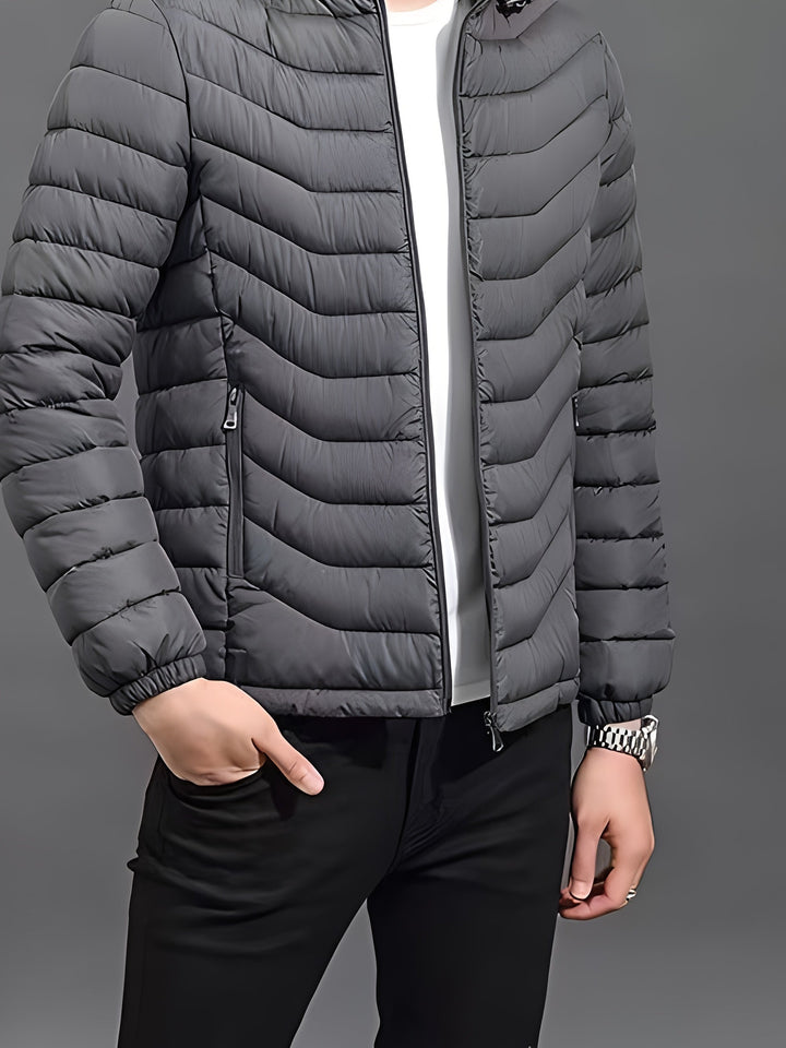 Fennick | Herren Steppjacke mit Kapuze - Black - Image 11