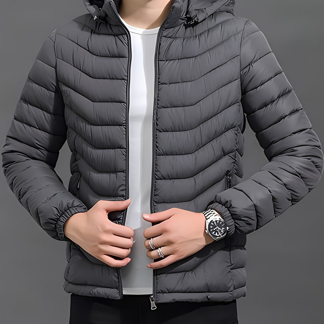 Fennick | Herren Steppjacke mit Kapuze - Black - Image 6