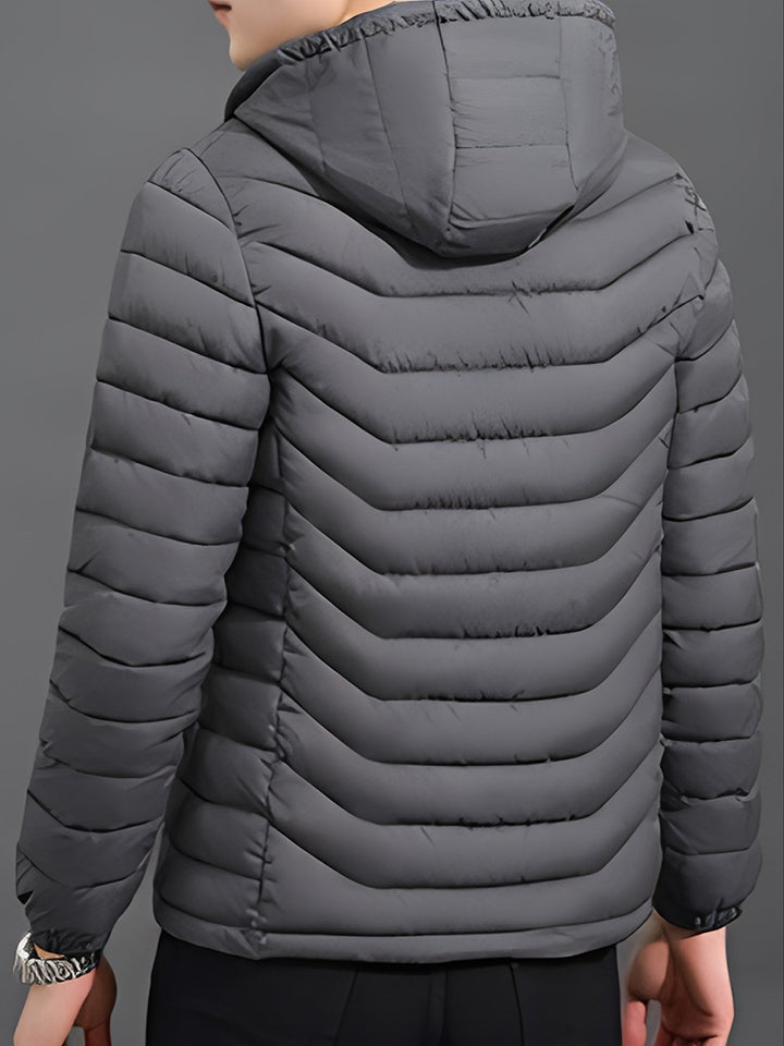 Fennick | Herren Steppjacke mit Kapuze - Black - Image 9