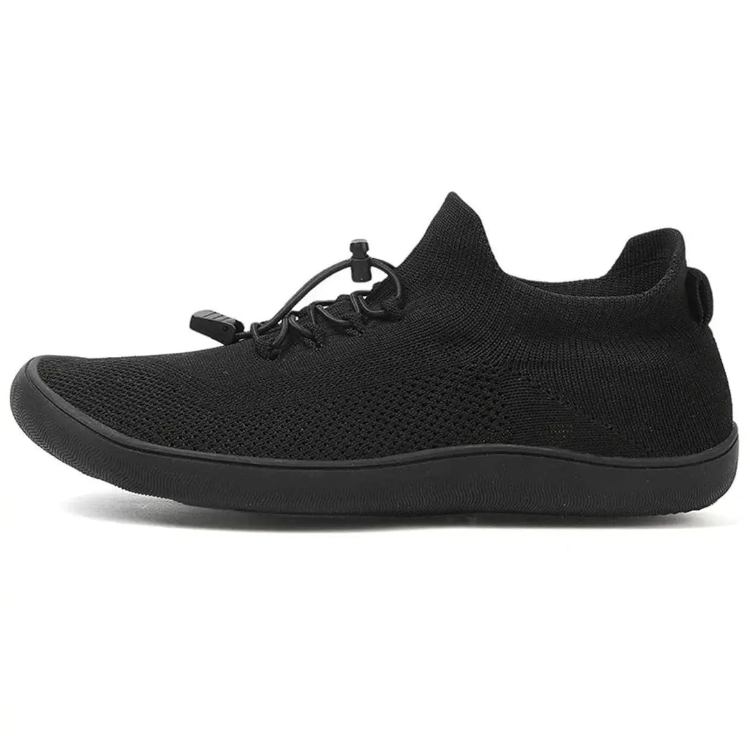 Fennja | Damen Barfuß Sneaker mit Schnellverschluss - Light Grey - Image 14