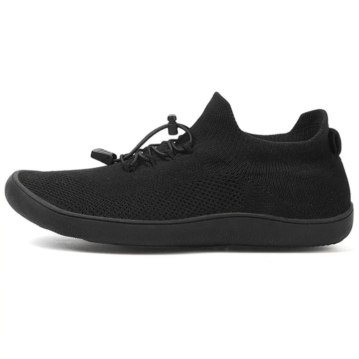 Fennja | Damen Barfuß Sneaker mit Schnellverschluss - Light Grey - Image 14