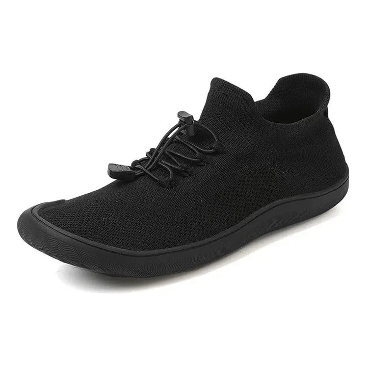 Fennja | Damen Barfuß Sneaker mit Schnellverschluss - Light Grey - Image 15