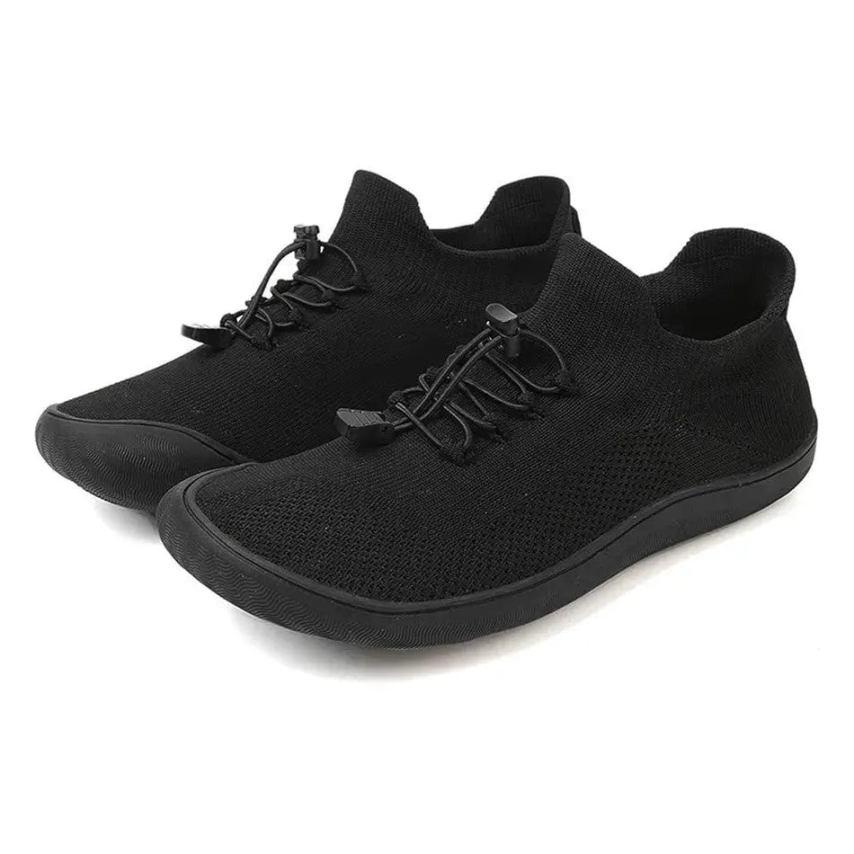 Fennja | Damen Barfuß Sneaker mit Schnellverschluss - Light Grey - Image 18