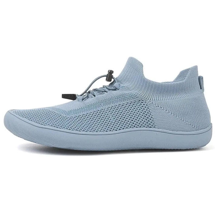 Fennja | Damen Barfuß Sneaker mit Schnellverschluss - Light Grey - Image 20