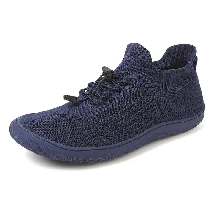 Fennja | Damen Barfuß Sneaker mit Schnellverschluss - Light Grey - Image 27