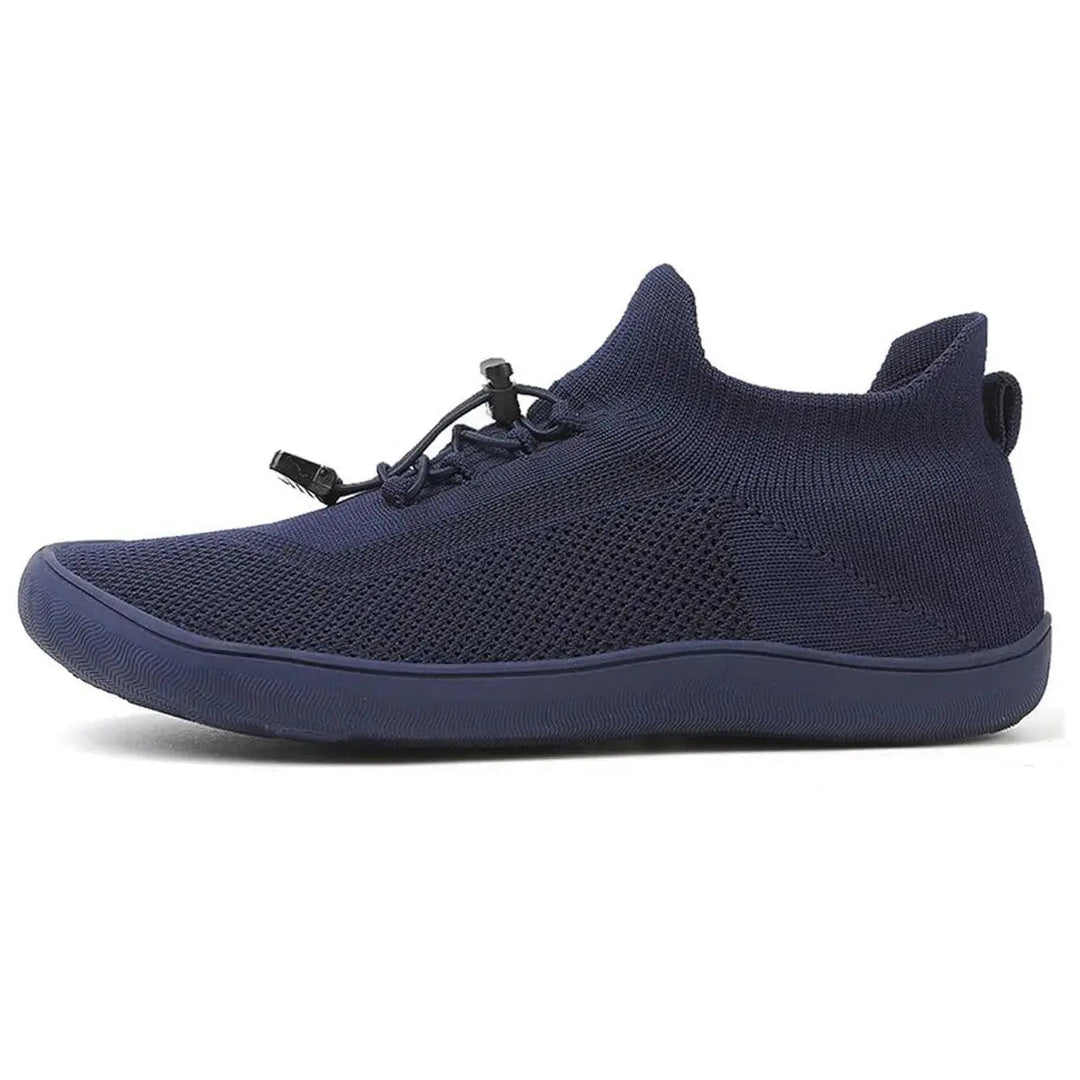 Fennja | Damen Barfuß Sneaker mit Schnellverschluss - Light Grey - Image 30