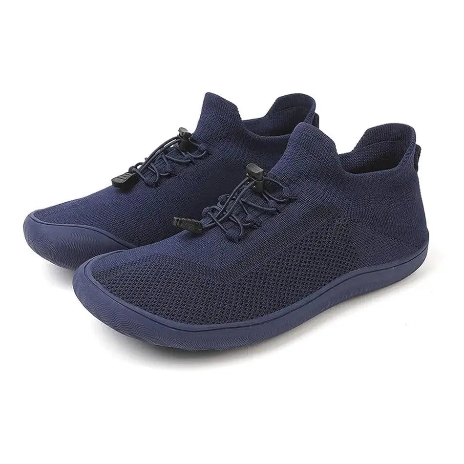 Fennja | Damen Barfuß Sneaker mit Schnellverschluss - Light Grey - Image 31