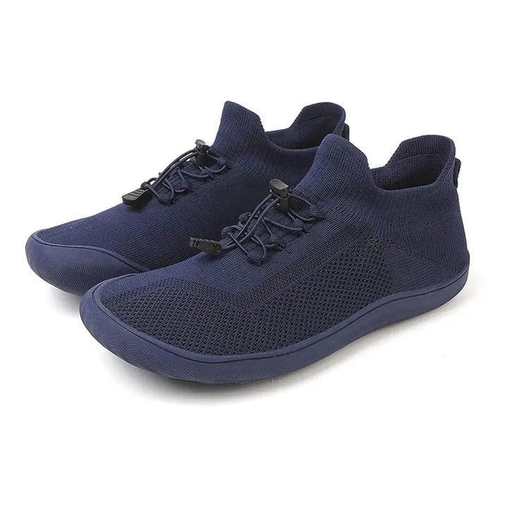 Fennja | Damen Barfuß Sneaker mit Schnellverschluss - Light Grey - Image 31