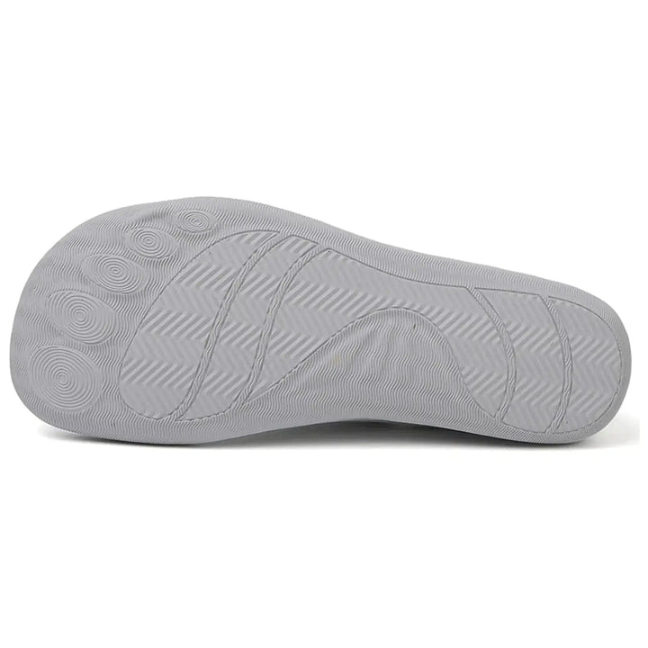 Fennja | Damen Barfuß Sneaker mit Schnellverschluss - Light Grey - Image 5
