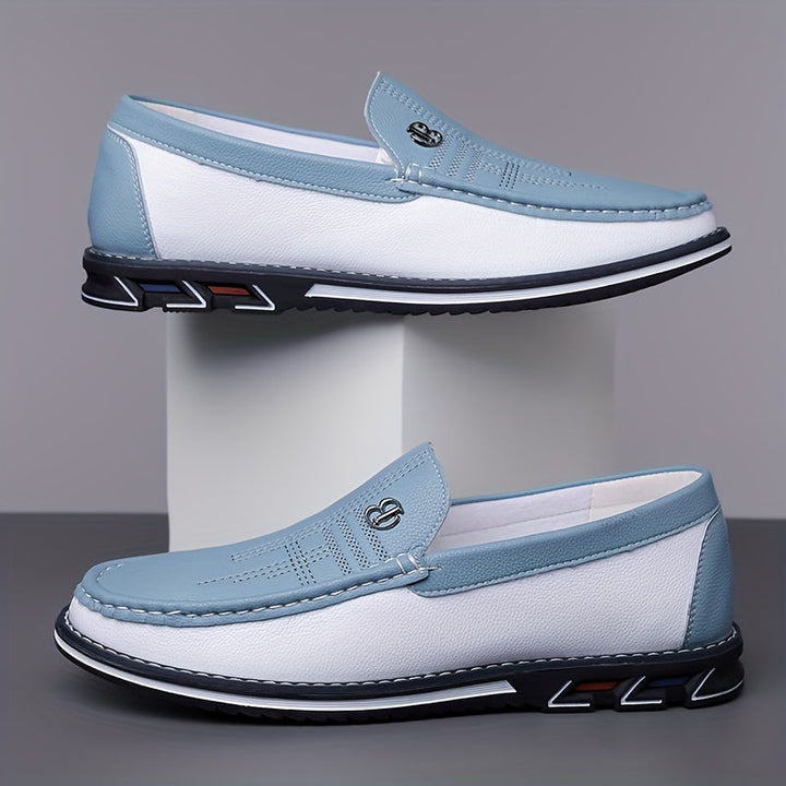 Fennold | Herren Loafer Slip-On Halbschuhe - Light Blue - Image 2