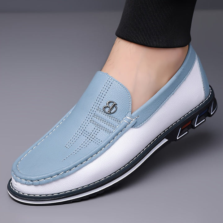 Fennold | Herren Loafer Slip-On Halbschuhe - Light Blue - Image 4
