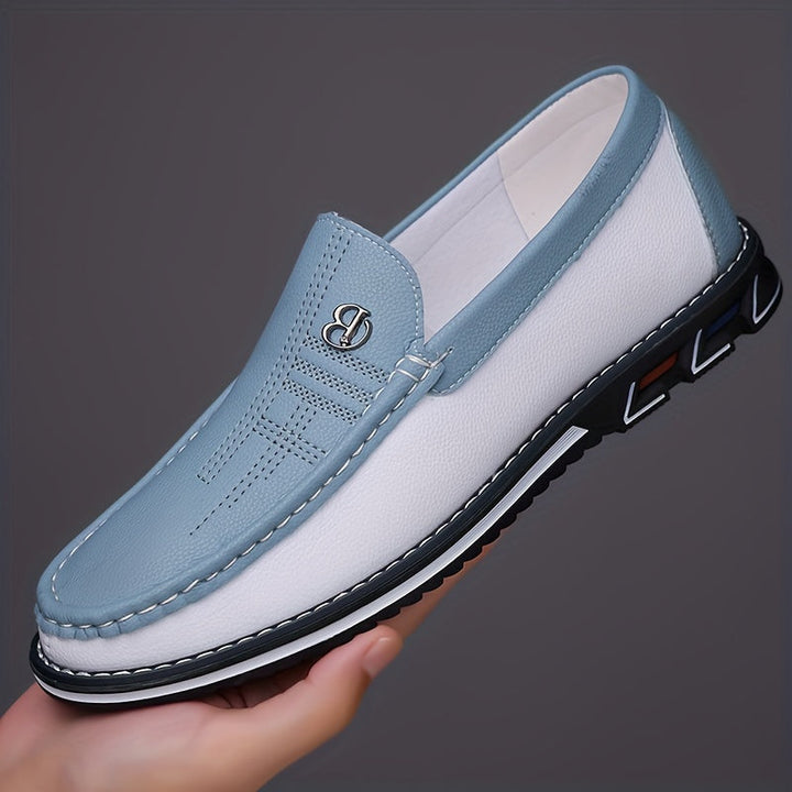 Fennold | Herren Loafer Slip-On Halbschuhe - Light Blue - Image 7