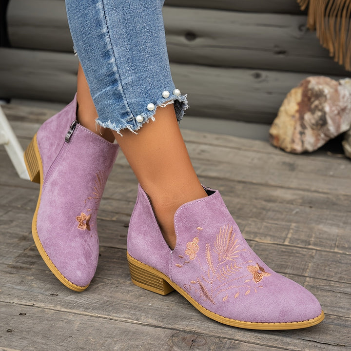 Fennrike | Damen Stiefeletten mit Stickerei - Image 10