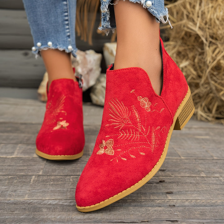 Fennrike | Damen Stiefeletten mit Stickerei - Image 13