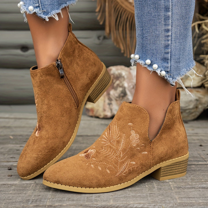 Fennrike | Damen Stiefeletten mit Stickerei - Image 14
