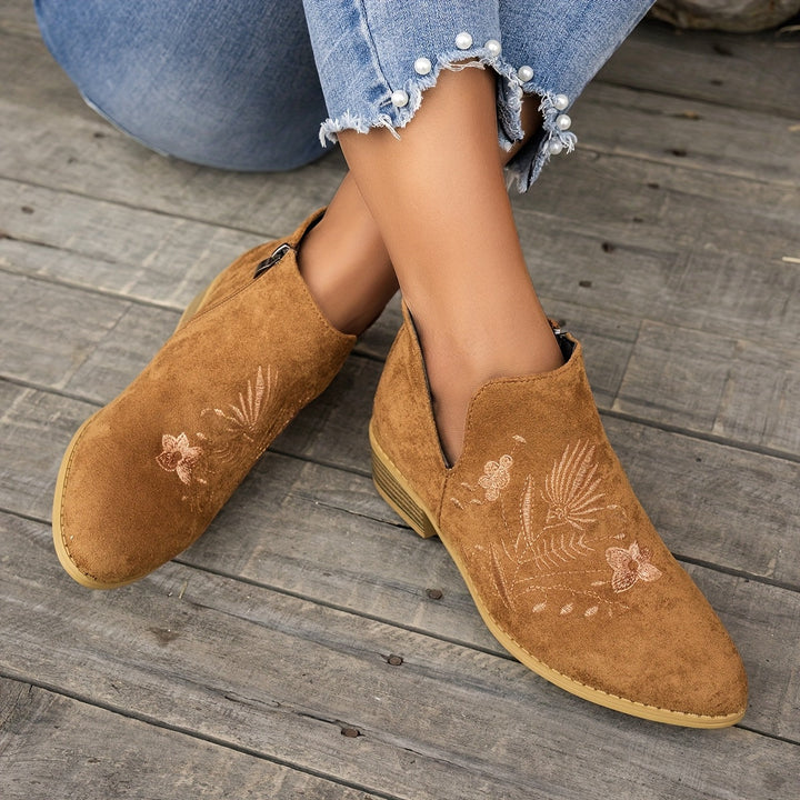 Fennrike | Damen Stiefeletten mit Stickerei - Image 15