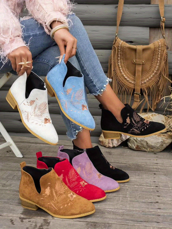 Fennrike | Damen Stiefeletten mit Stickerei - Image 17