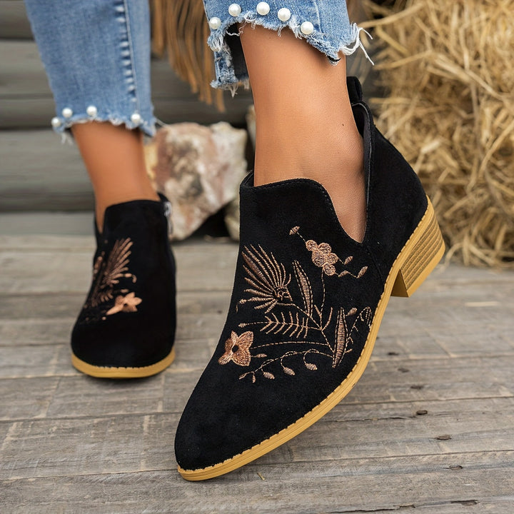 Fennrike | Damen Stiefeletten mit Stickerei - Image 3