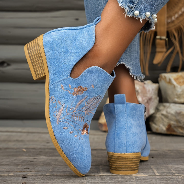 Fennrike | Damen Stiefeletten mit Stickerei - Image 8