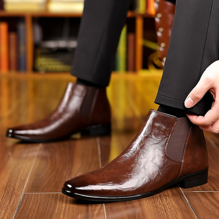 Wendelin | Herren Chelsea-Stiefelette klassisch braun - Brown - Image 6