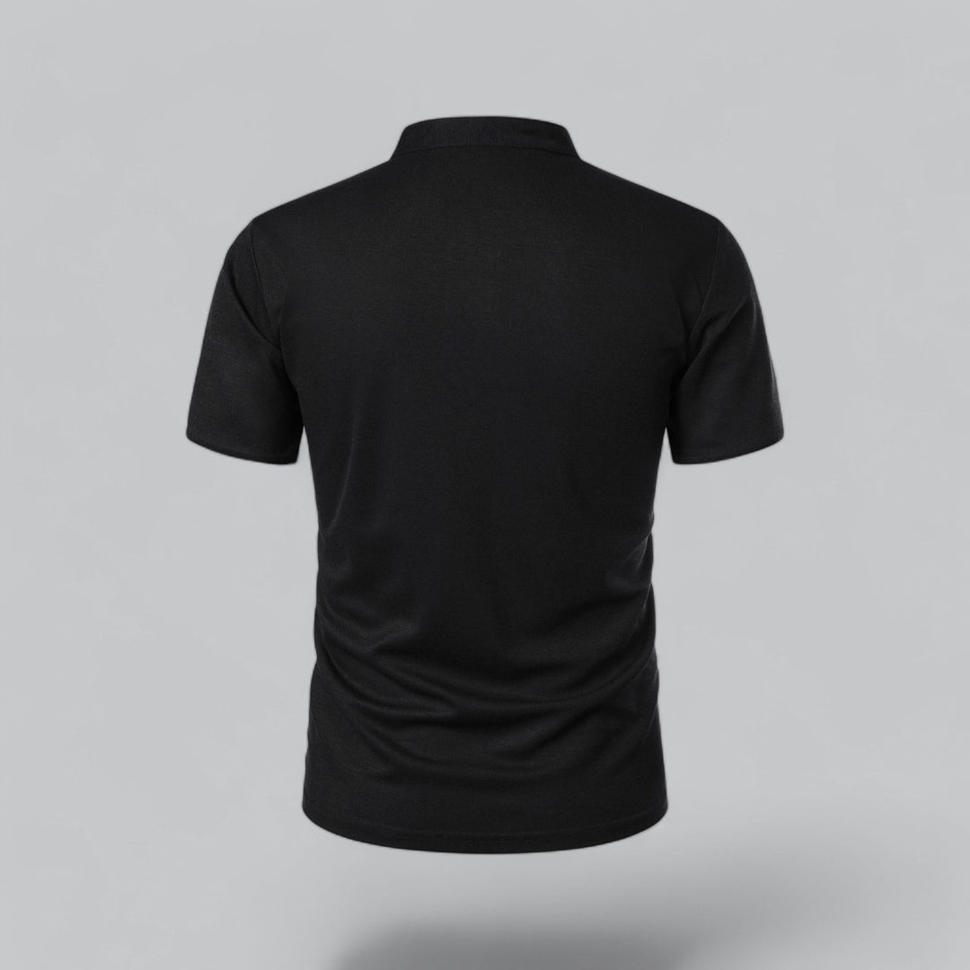 Fionn | Herren Poloshirt mit Stehkragen Kurzarm - Camel - Image 11