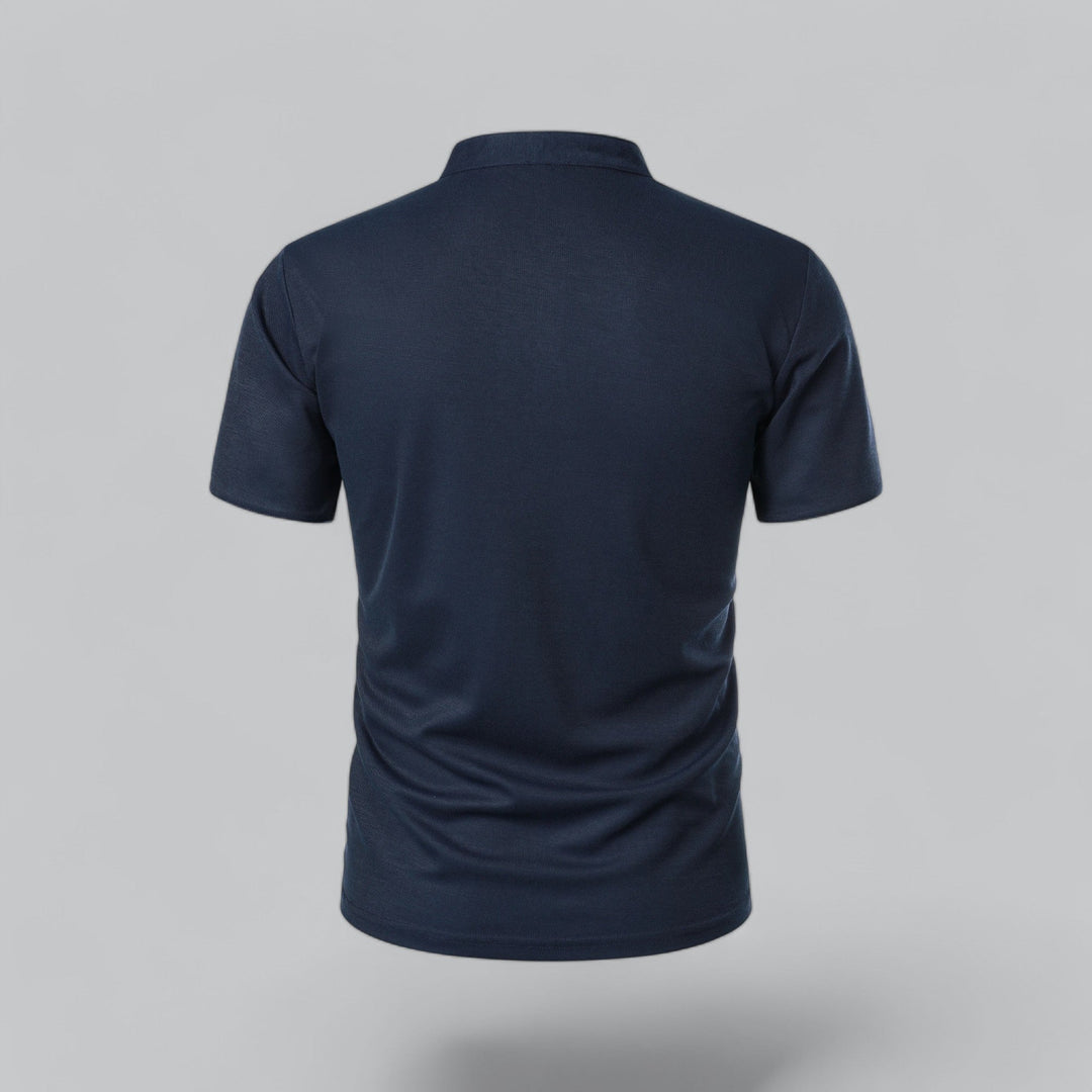 Fionn | Herren Poloshirt mit Stehkragen Kurzarm - Camel - Image 14