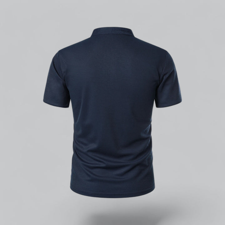 Fionn | Herren Poloshirt mit Stehkragen Kurzarm - Camel - Image 14