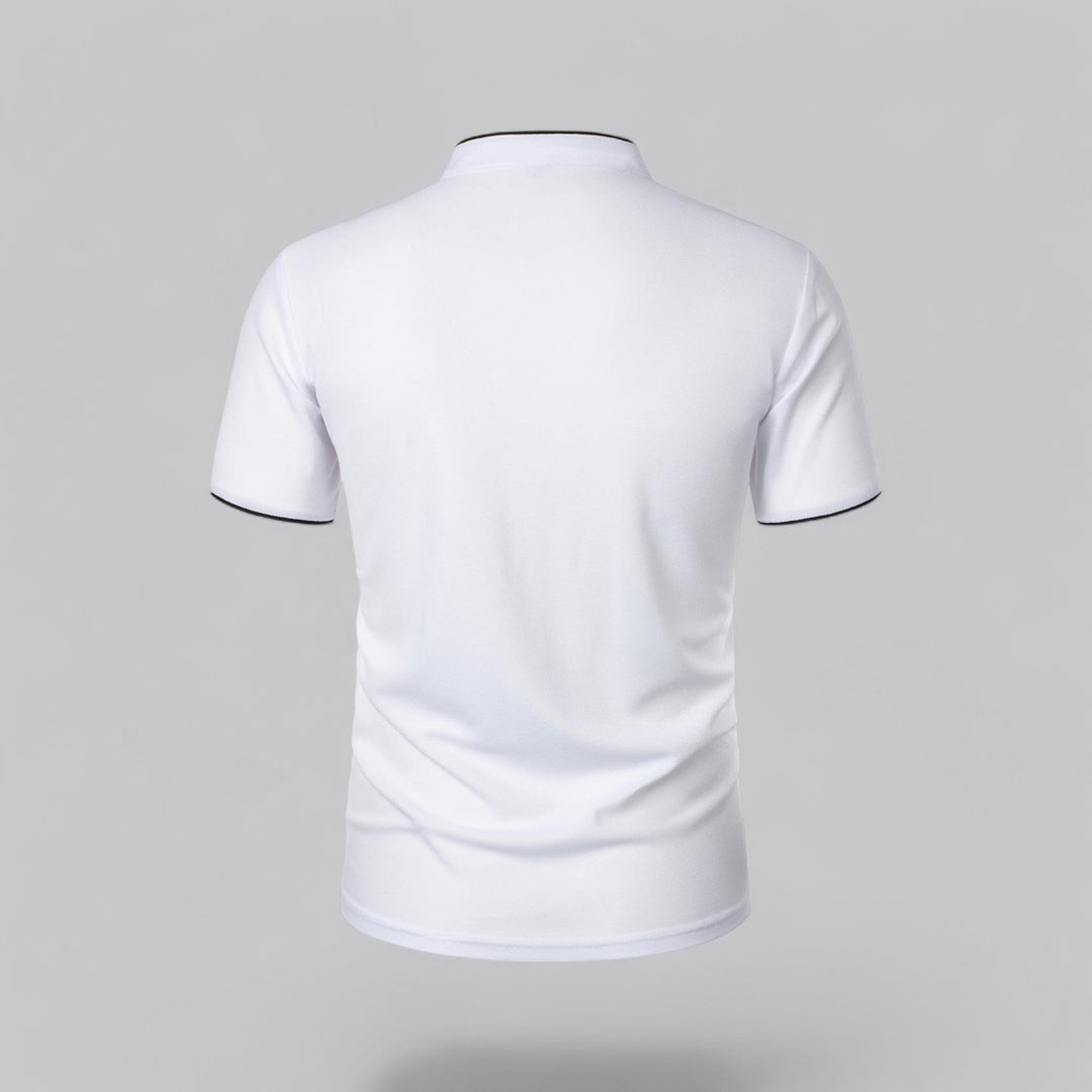 Fionn | Herren Poloshirt mit Stehkragen Kurzarm - Camel - Image 17