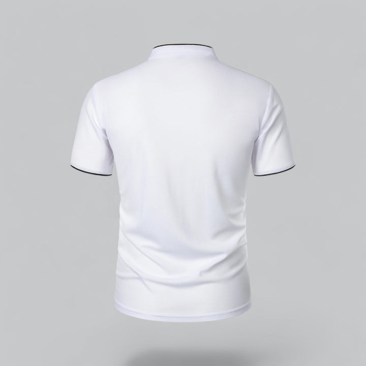 Fionn | Herren Poloshirt mit Stehkragen Kurzarm - Camel - Image 17
