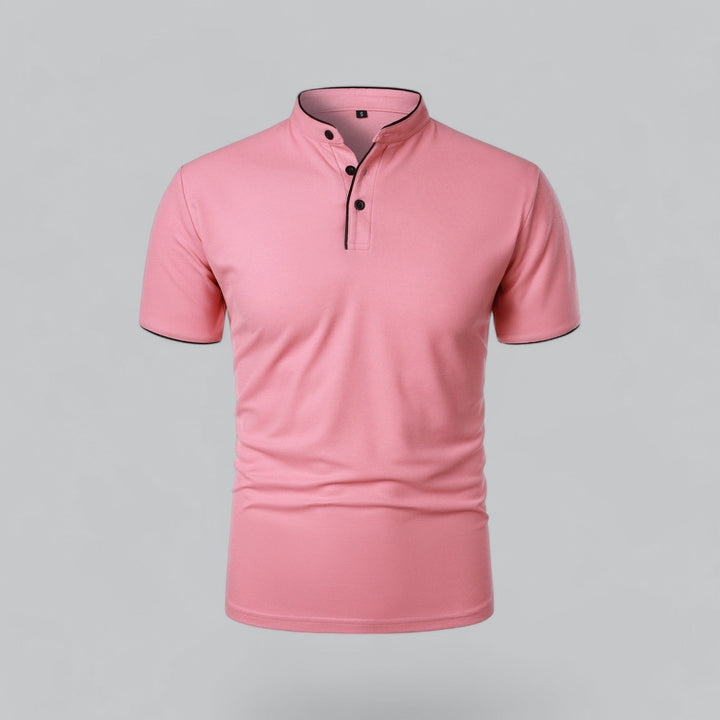 Fionn | Herren Poloshirt mit Stehkragen Kurzarm - Camel - Image 19