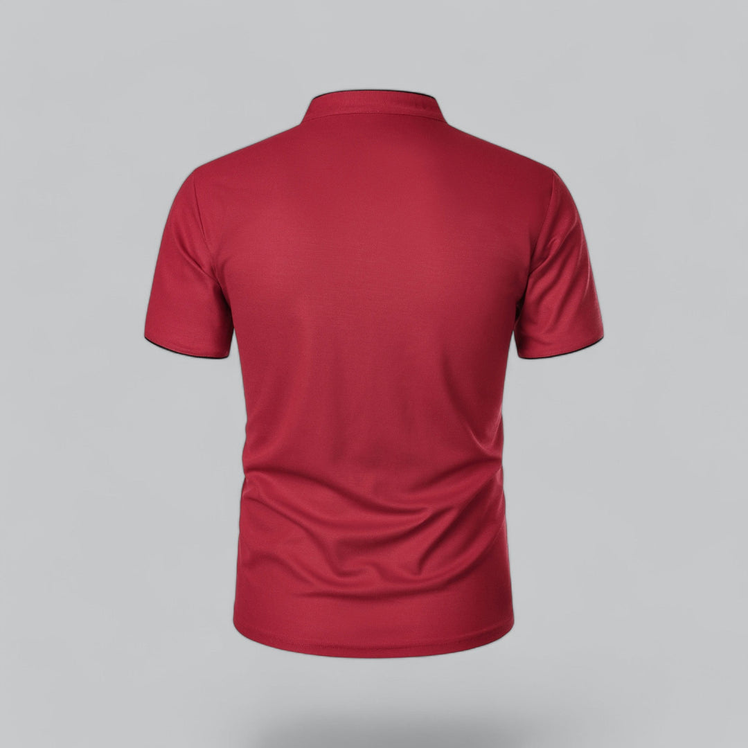 Fionn | Herren Poloshirt mit Stehkragen Kurzarm - Camel - Image 26