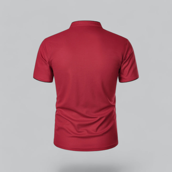 Fionn | Herren Poloshirt mit Stehkragen Kurzarm - Camel - Image 26