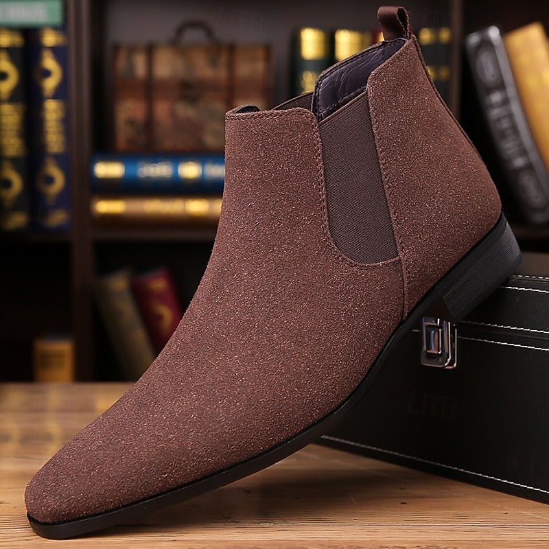Florentin | Herren Chelsea Stiefeletten Wildleder - Camel - Image 2