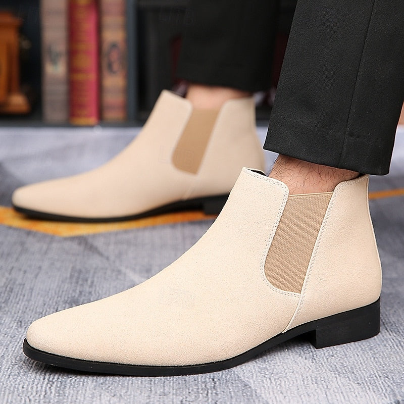 Florentin | Herren Chelsea Stiefeletten Wildleder - Camel - Image 5