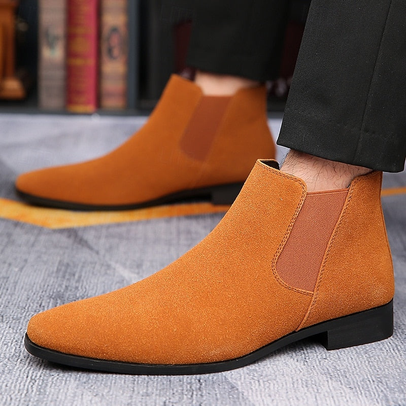 Florentin | Herren Chelsea Stiefeletten Wildleder - Camel - Image 6