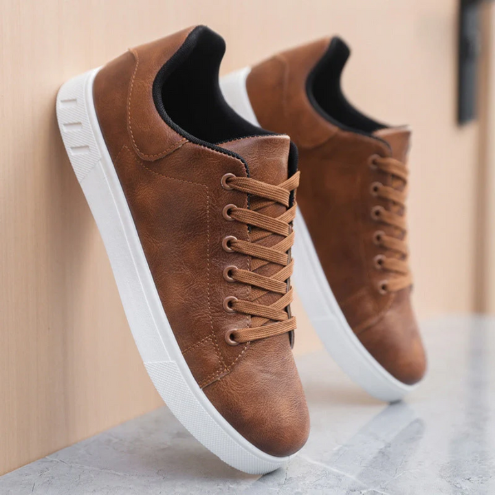 Florian | Herren Braun Schnürung Low-Top Sneaker - Brown - Image 6