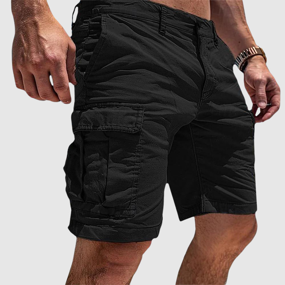 Florian | Herren Cargo Shorts mit praktischen Taschen - Black - Image 1
