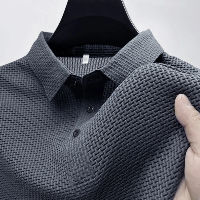 Kai | Herren Poloshirt Kurzarm Waffelstruktur Casual Klassisch