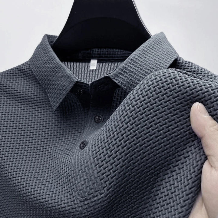 Kai | Herren Poloshirt Kurzarm Waffelstruktur Casual Klassisch